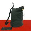 Loewe Anton Logo Leather Backpack Green