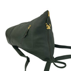 Loewe Anton Logo Leather Backpack Green — view 4
