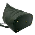 Loewe Anton Logo Leather Backpack Green — view 7