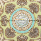 Hermes Carre 90 Railing Ship Handrail Scarf Green Multicolor Silk — view 3