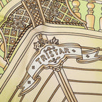 Hermes Carre 90 Railing Ship Handrail Scarf Green Multicolor Silk — view 7