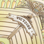 Hermes Carre 90 Railing Ship Handrail Scarf Green Multicolor Silk — view 9