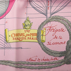 Hermes Carre 90 Cheval de Mer Sea Horse Scarf Pink Silk — view 3