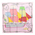 Hermes Carre 90 Cheval de Mer Sea Horse Scarf Pink Silk