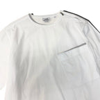 Hermes Short Sleeve Shirt Blouse Cotton Top 15 3 4 40 White — view 4