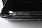 Chanel Wallet Bifold Fold Chevron V-Stitch Black — view 8