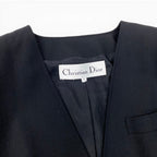 Dior Color Jacket L Black Wool — view 8