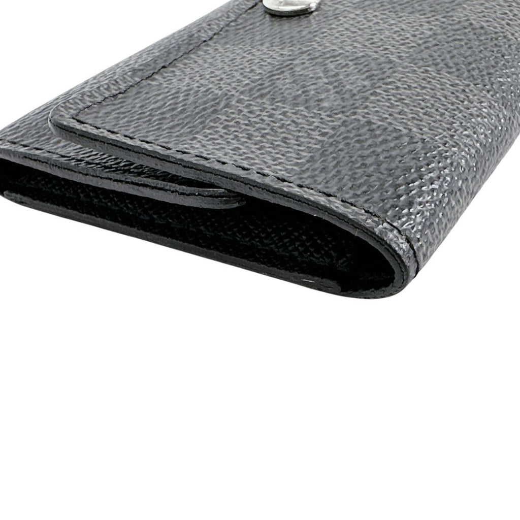 Louis Vuitton Damier Graphite Case Multicles 6 Key Black Key Holder — view 6