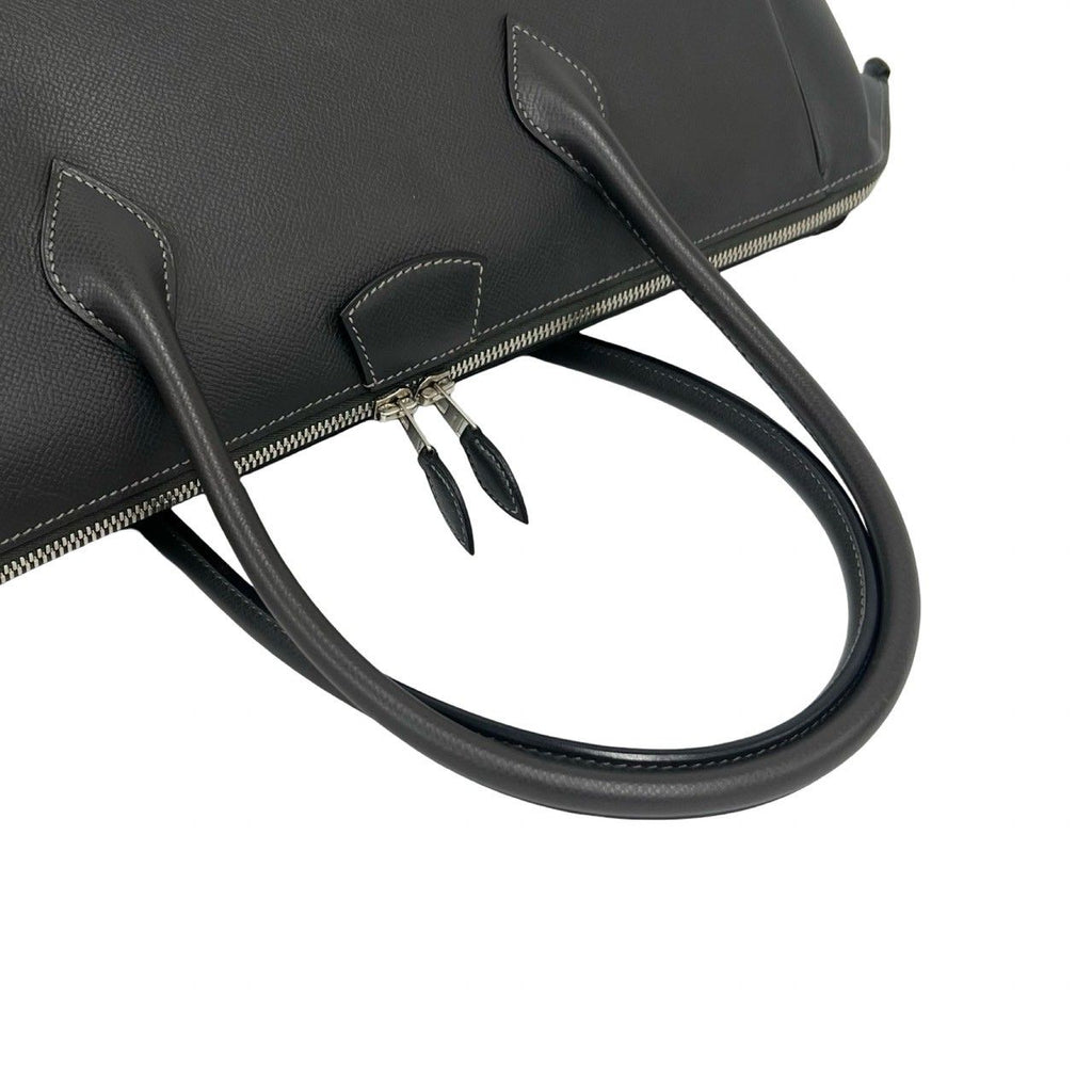 Hermes Paris Bombay 40 Veau Epsom Mini Boston Bag Graphite — view 4