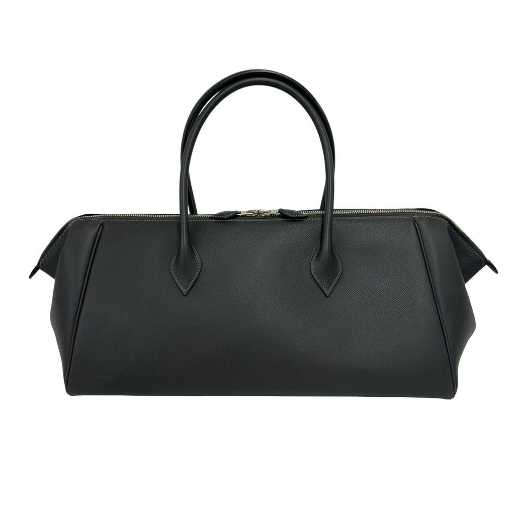 Hermes Paris Bombay 40 Veau Epsom Mini Boston Bag Graphite — view 3