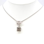 Loewe Anagram Pendant 39 Toggle Closure Sterling Silver