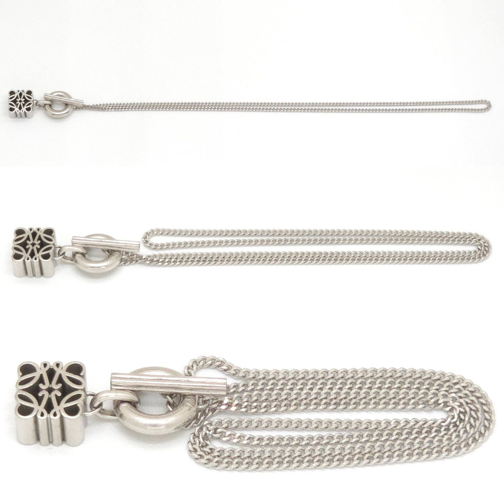 Loewe Anagram Pendant 39 Toggle Closure Sterling Silver — view 3