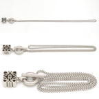 Loewe Anagram Pendant 39 Toggle Closure Sterling Silver — view 3