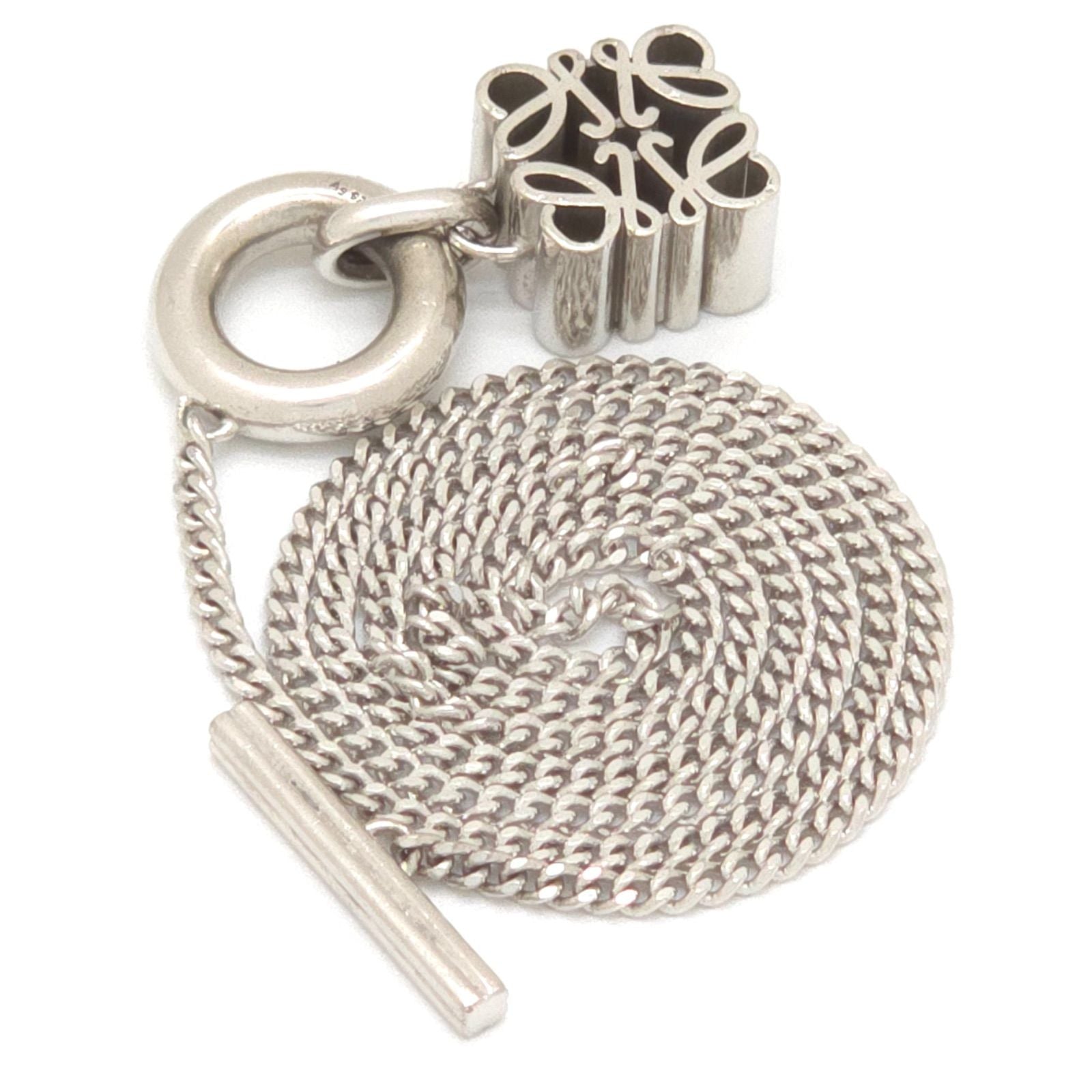 Loewe Anagram Pendant 39 Toggle Closure Sterling Silver — view 4