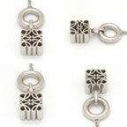 Loewe Anagram Pendant 39 Toggle Closure Sterling Silver — view 6