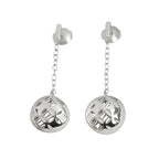 Louis Vuitton Monogram Galle Earrings 18k WG White Gold 750 Pierced — view 2