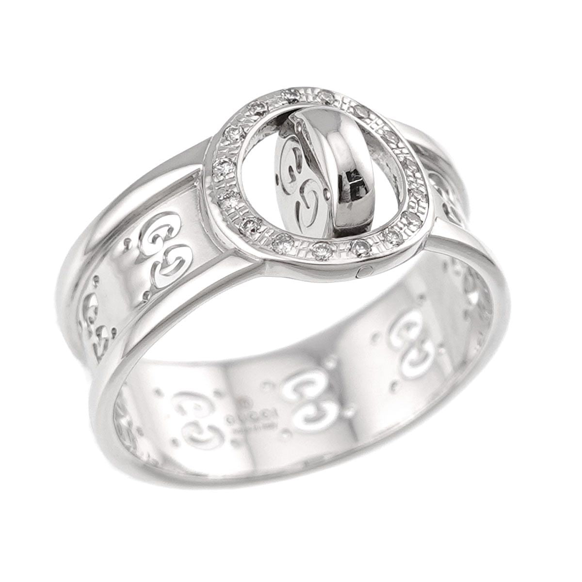 Gucci Icon Towa Ring Diamond 18k WG White Gold 750 — view 6