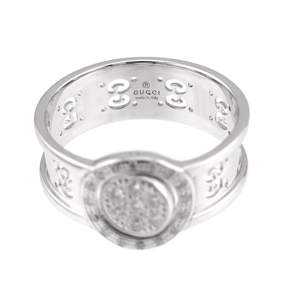Gucci Icon Towa Ring Diamond 18k WG White Gold 750 — view 4
