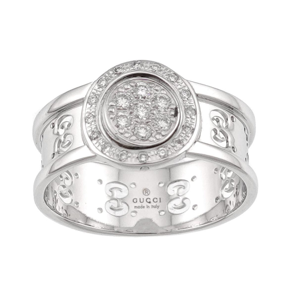 Gucci Icon Towa Ring Diamond 18k WG White Gold 750 — view 2