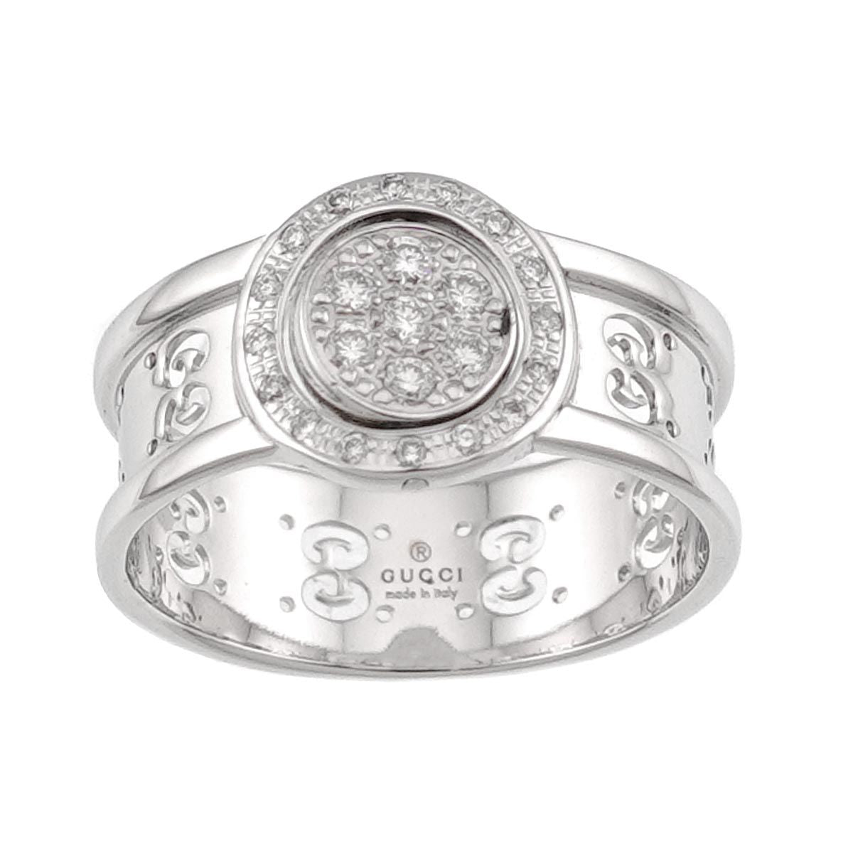 Gucci Icon Towa Ring Diamond 18k WG White Gold 750 — view 2