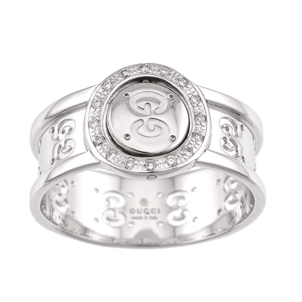 Gucci Icon Towa Ring Diamond 18k WG White Gold 750 — view 3