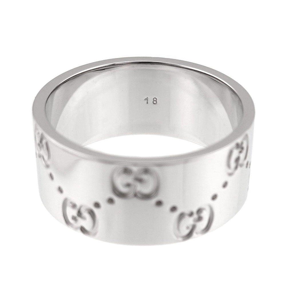 Gucci Icon Wide Ring 18k WG White Gold 750 — view 5