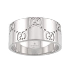 Gucci Icon Wide Ring 18k WG White Gold 750 — view 2