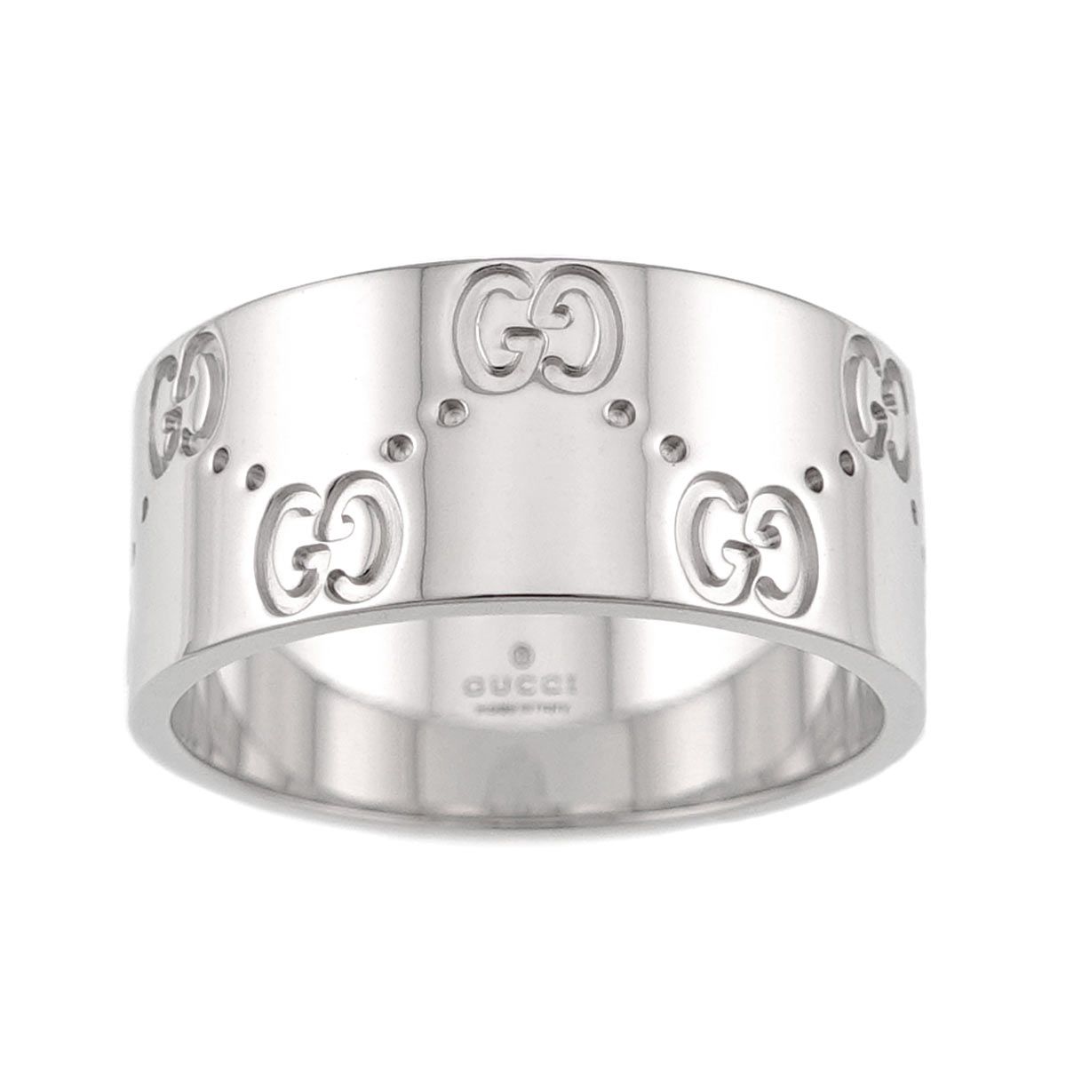 Gucci Icon Wide Ring 18k WG White Gold 750 — view 2
