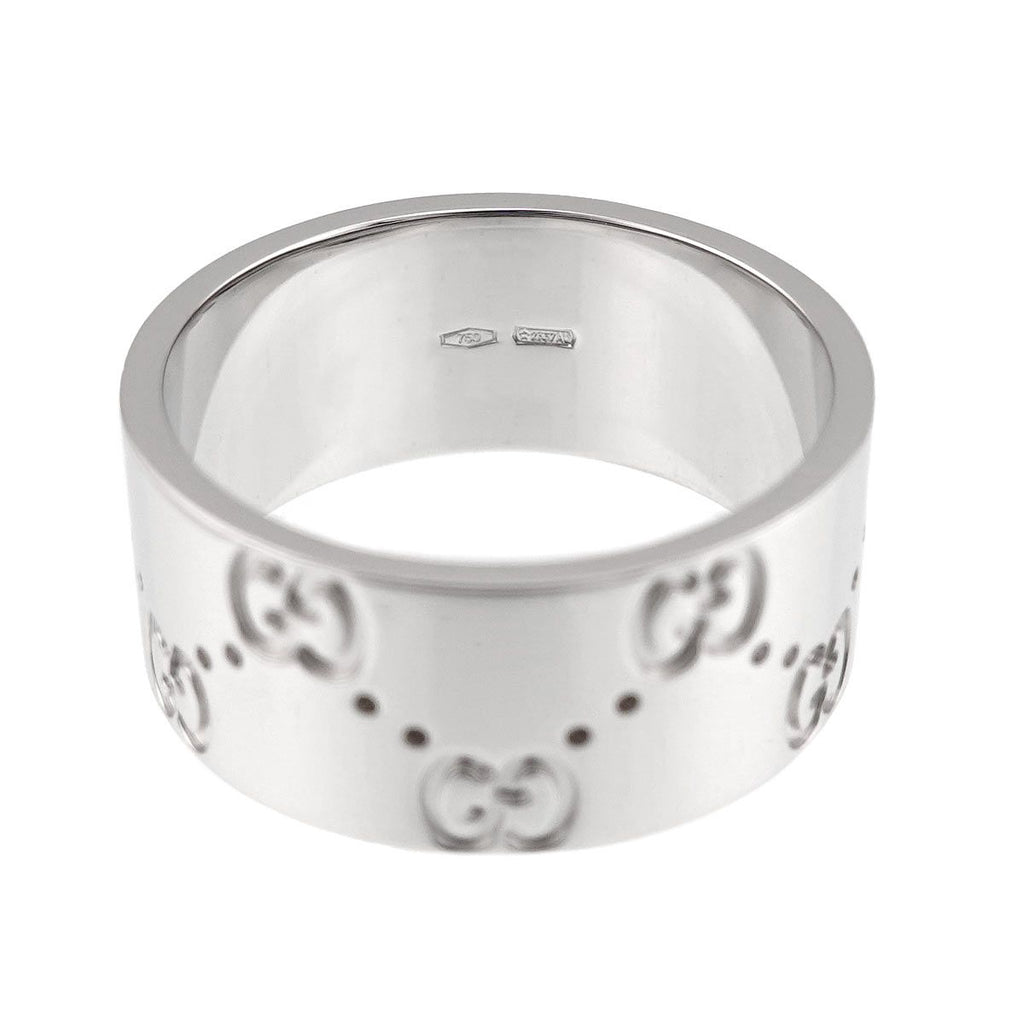 Gucci Icon Wide Ring 18k WG White Gold 750 — view 4