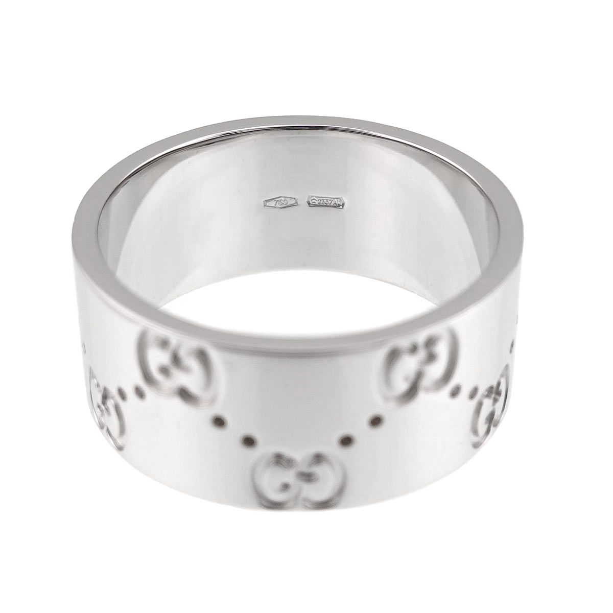 Gucci Icon Wide Ring 18k WG White Gold 750 — view 4