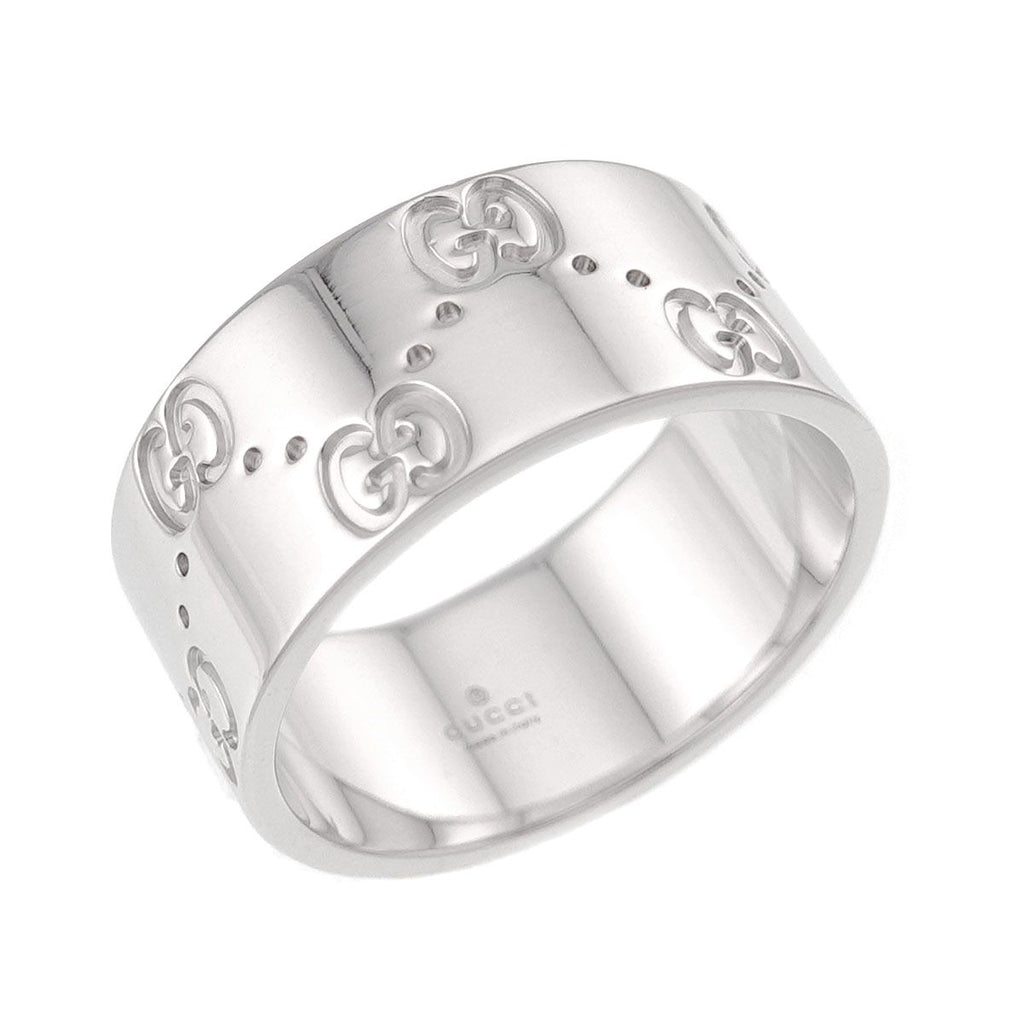 Gucci Icon Wide Ring 18k WG White Gold 750 — view 6