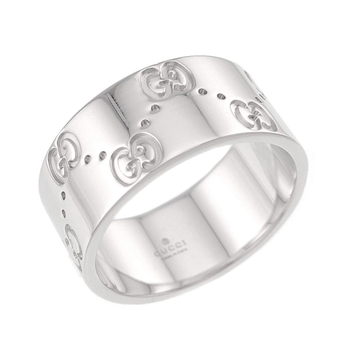 Gucci Icon Wide Ring 18k WG White Gold 750 — view 6