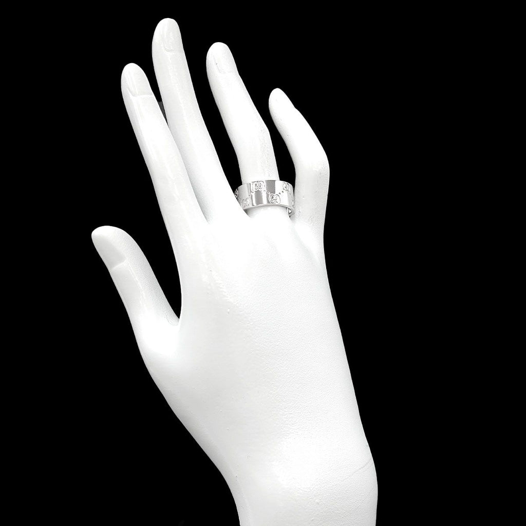 Gucci Icon Wide Ring 18k WG White Gold 750 — view 8