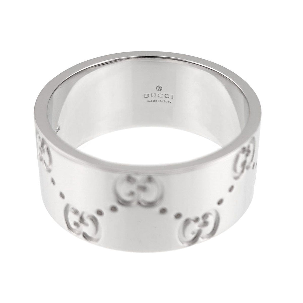Gucci Icon Wide Ring 18k WG White Gold 750 — view 3
