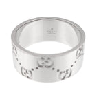Gucci Icon Wide Ring 18k WG White Gold 750 — view 3