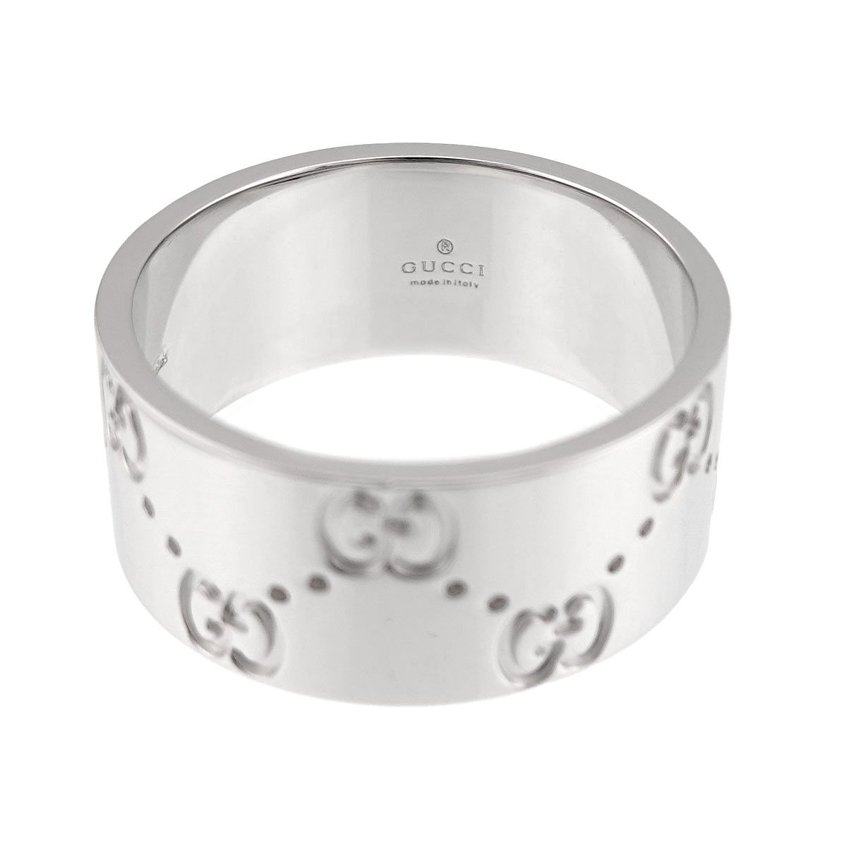 Gucci Icon Wide Ring 18k WG White Gold 750 — view 3