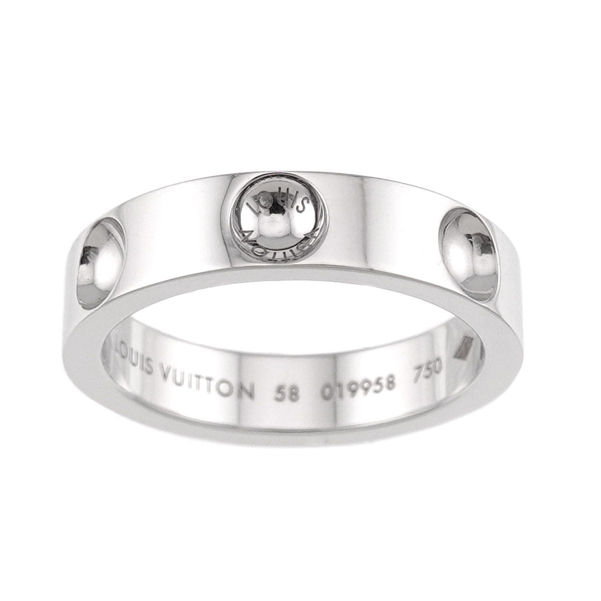 Louis Vuitton Bague Empreinte 58 Ring 18k WG 750 Petit — view 2