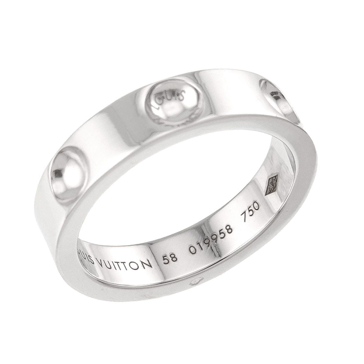 Louis Vuitton Bague Empreinte 58 Ring 18k WG 750 Petit — view 5