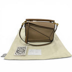 Loewe Puzzle Mini 2-Way Calf Leather Shoulder Bag Beige — view 2