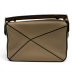 Loewe Puzzle Mini 2-Way Calf Leather Shoulder Bag Beige — view 4