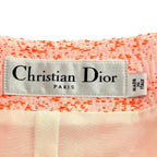 Dior Lining Silk 100% All Pattern Collarless Jacket Orange 42 — view 6