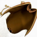Celine Triomphe Canvas Logo Chain Clutch Shoulder Bag Box Included — view 7