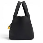 Hermes Picotin Lock PM 18 Cavern Taurillon Clemence Gold Handbag French