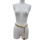 Chanel Vintage Metal 31 Rue Cambon CC Logo Chain Belt Gold Plated — view 3