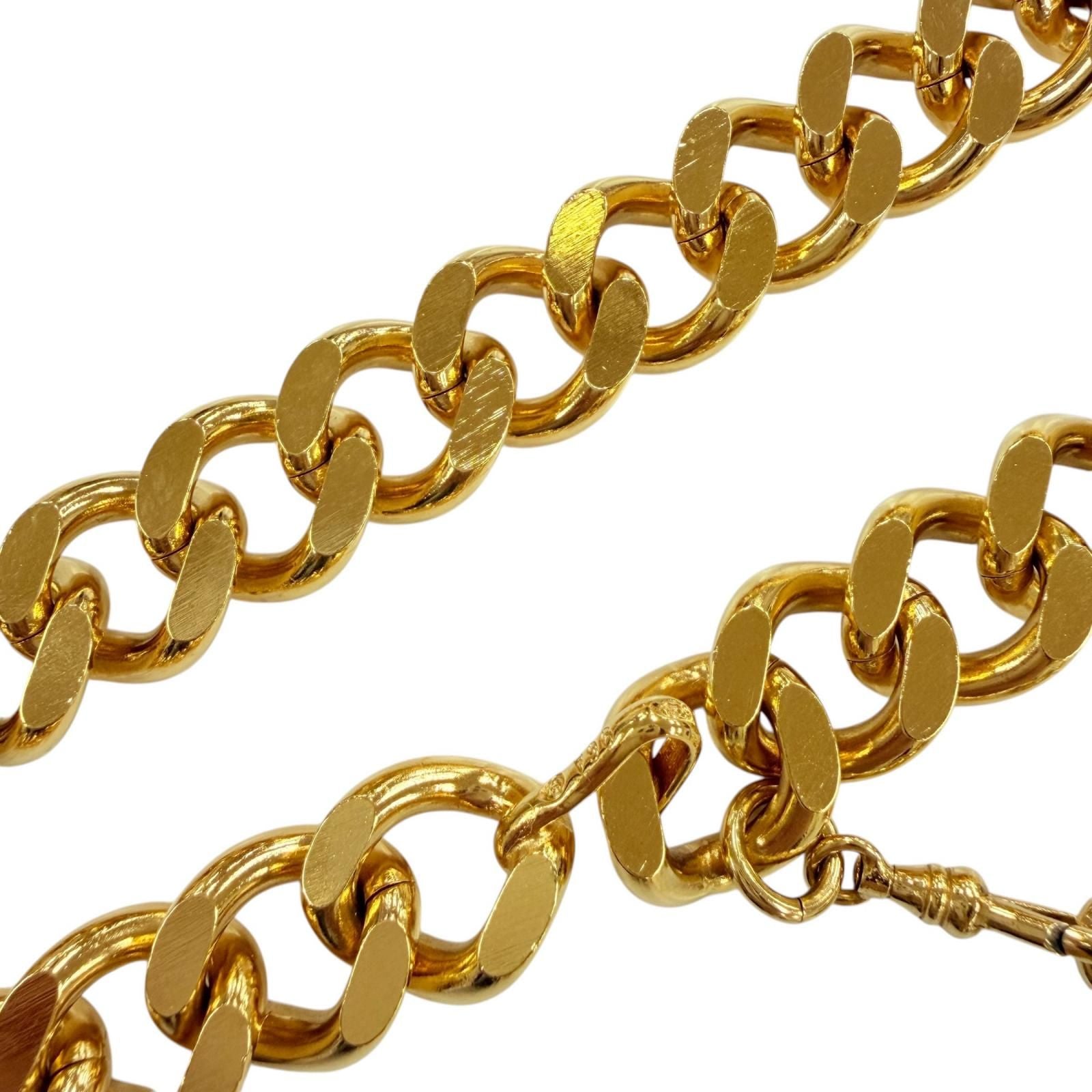 Chanel Vintage Metal 31 Rue Cambon CC Logo Chain Belt Gold Plated — view 7