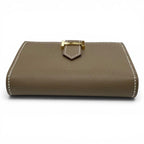 Hermes Bearn Mini Card Case Veau Madame Etoupe Gold — view 4