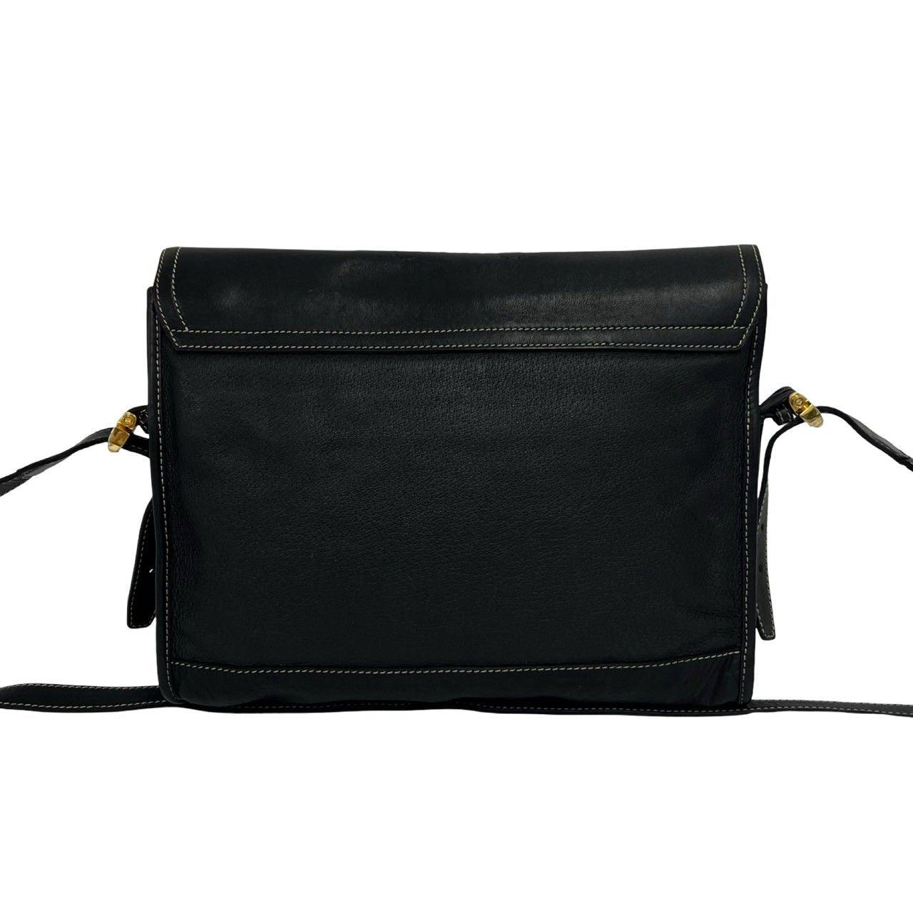 Loewe Vintage Anagram Logo Leather Shoulder Bag Pochette Crossbody Business — view 3