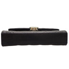 Chanel Quilted Phone Case 2-Way Shoulder Bag Caviar Leather Black Chain Top — view 6