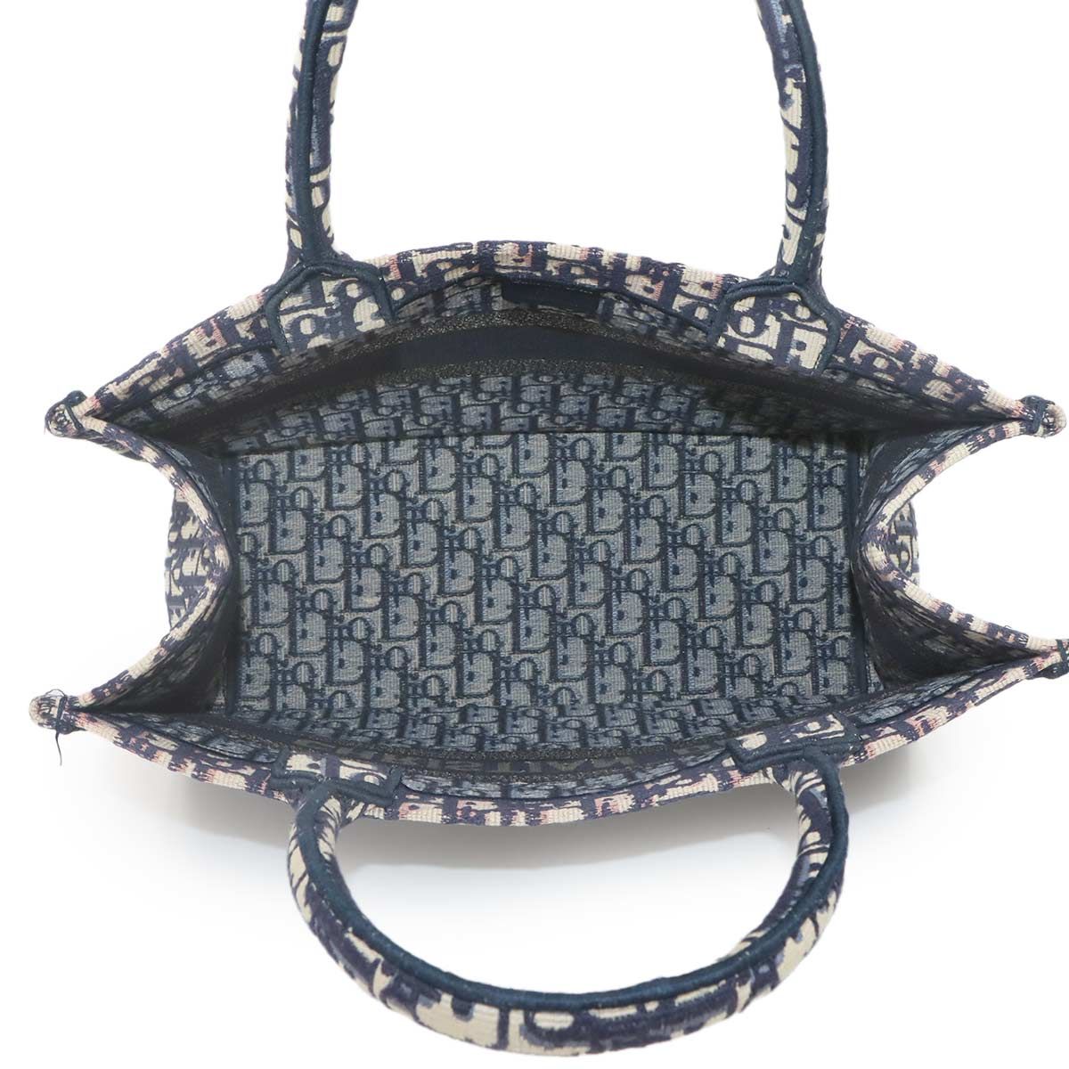 Dior Oblique Book Tote Canvas Navy — view 6