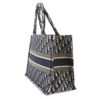 Dior Oblique Book Tote Canvas Navy — view 3